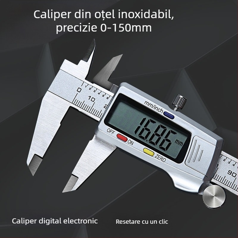 Haima Xuan Caliper digital din oțel inoxidabil, vernier electronic, afișaj digital de înaltă precizie, calitate industrială