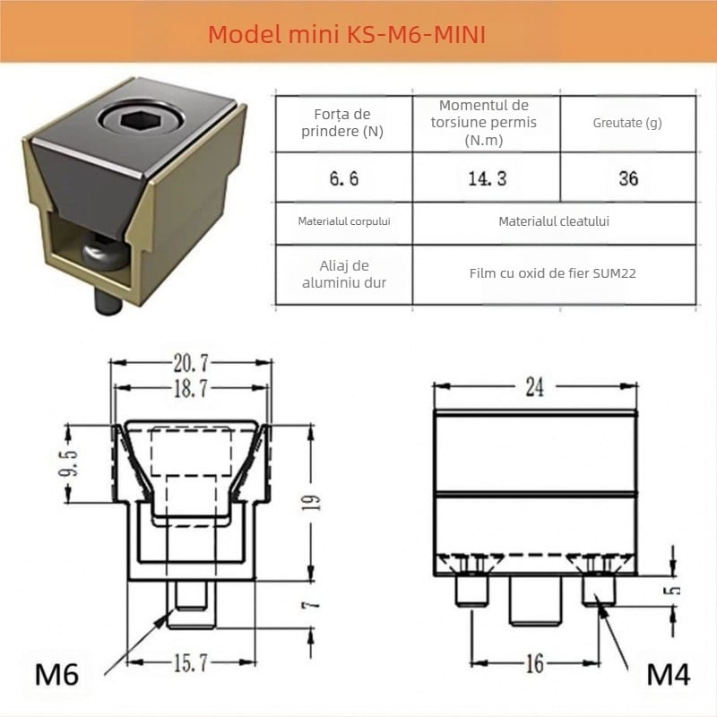 Fixator pentru stația de sudură – fixator de margine multifuncțional cu clemă, antimagnetic, design unilateral