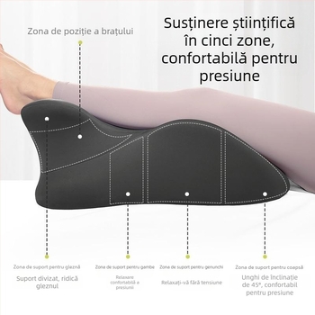 Pernă de cuplu pentru pat cu nucleu din spumă cu memorie, husă din bumbac, stil modern minimalist