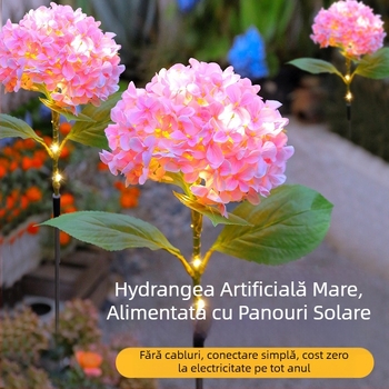 Lampă solară de grădină pentru exterior cu LED-uri ca licurici, montaj în pământ, corp din cauciuc, IP65, Model 03, autonomie peste 36 de ore