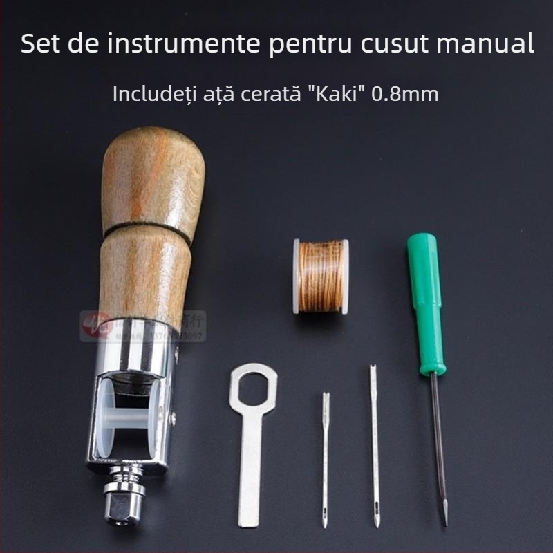 Set de unelte pentru cusut manual cu ace, dalta și unelte de perforare (Categorie: Pin; Marcă: Altele; Material: Altele; Stil: Creativ)