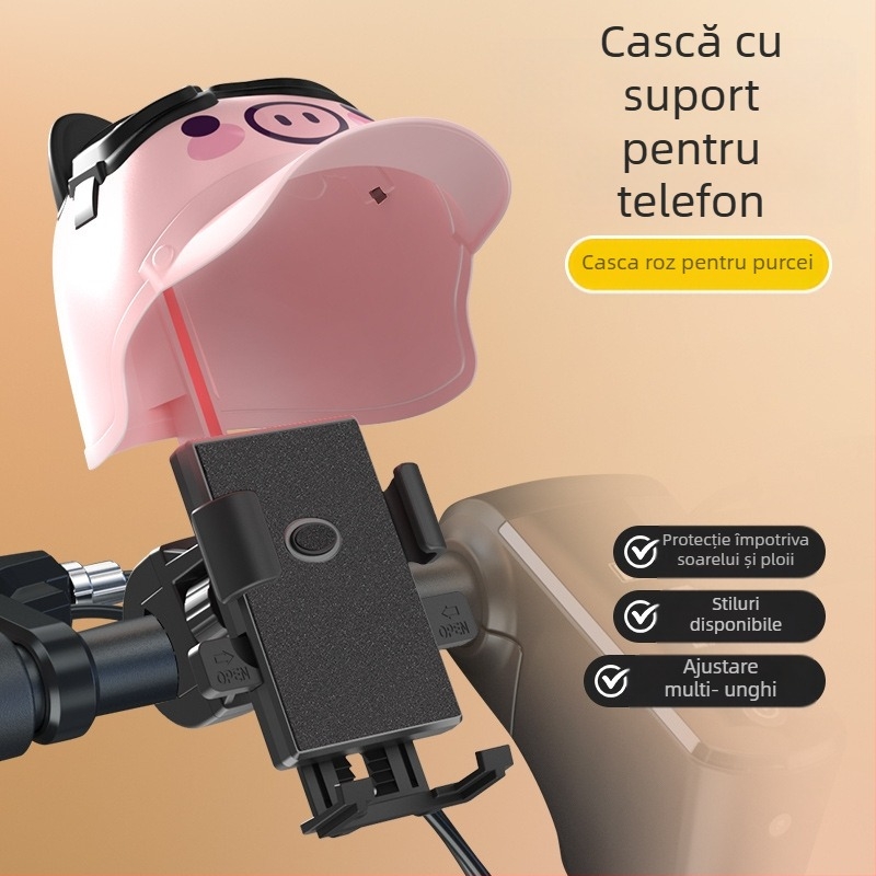 Suport pentru telefon pentru motocicletă și bicicletă electrică – universal, din plastic, cu opțiuni de personalizare
