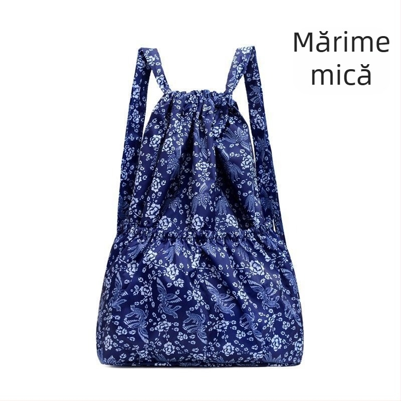 Rucsac unisex cu șnur – nylon, impermeabil, buzunare interioare pentru telefon și ID, buzunar exterior deschis, primăvara 2025