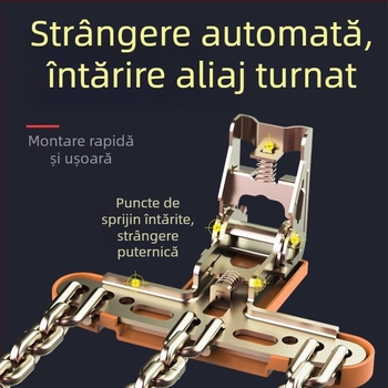 Snow King lanț de zăpadă din aliaj pentru autoturisme, stil Tian Grid, universal pentru anvelope 165-285