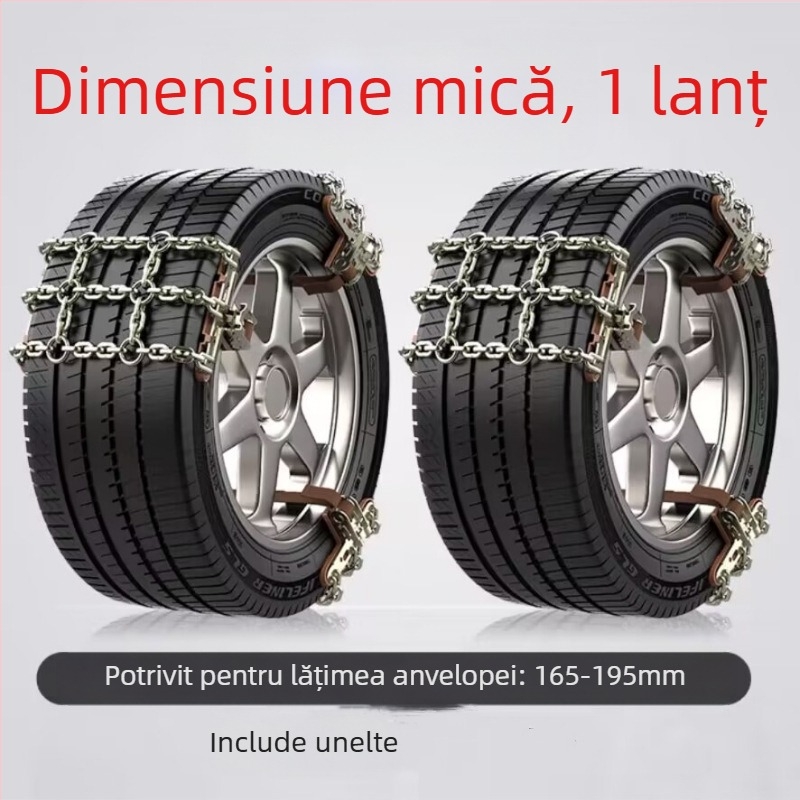 Snow King lanț de zăpadă din aliaj pentru autoturisme, stil Tian Grid, universal pentru anvelope 165-285