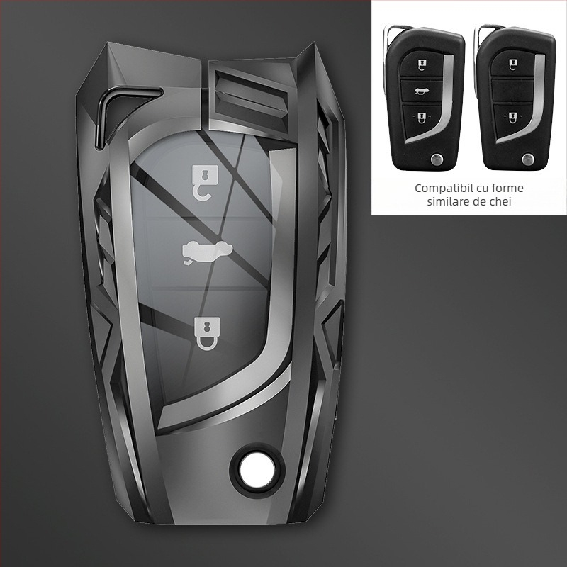 Carcasă de chei înarmată pentru Toyota – aliaj de zinc, stil modern, modele YA0038/YA0039