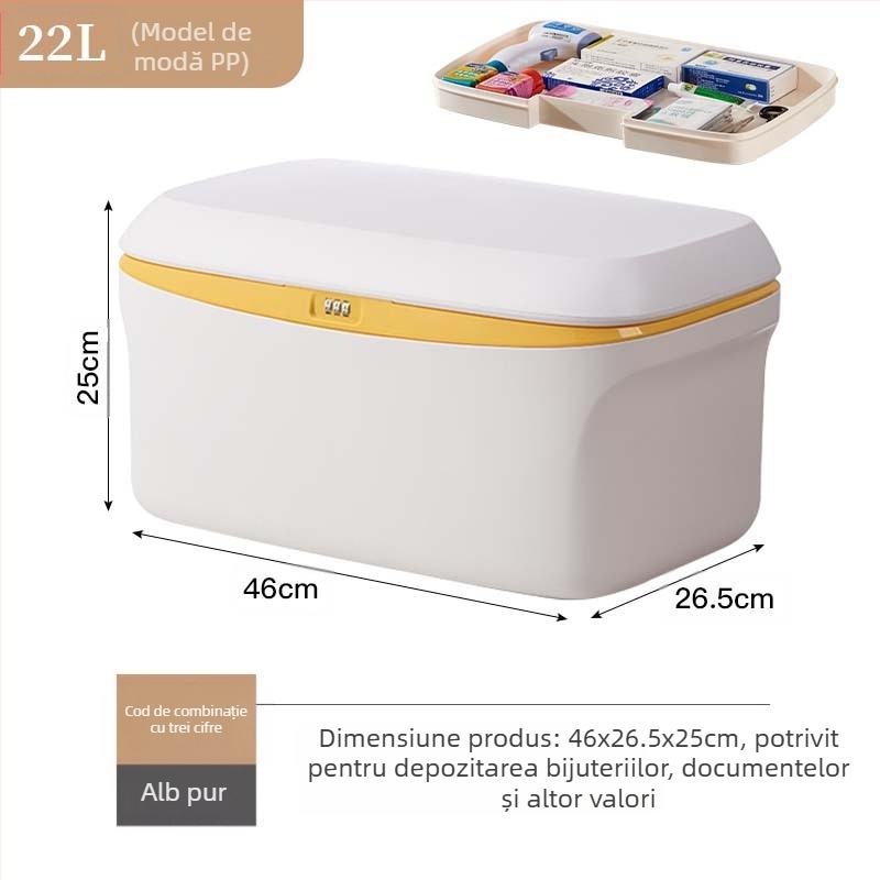 Cutie de depozitare auto, 38L, model 985, portabilă, fără montaj