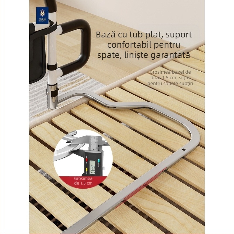 Bare de protecție pentru marginea patului, fără montaj, pentru vârstnici, din oțel inoxidabil 304 (304 oțel inoxidabil; montaj fără instrumente; fără marcă; pentru vârstnici)