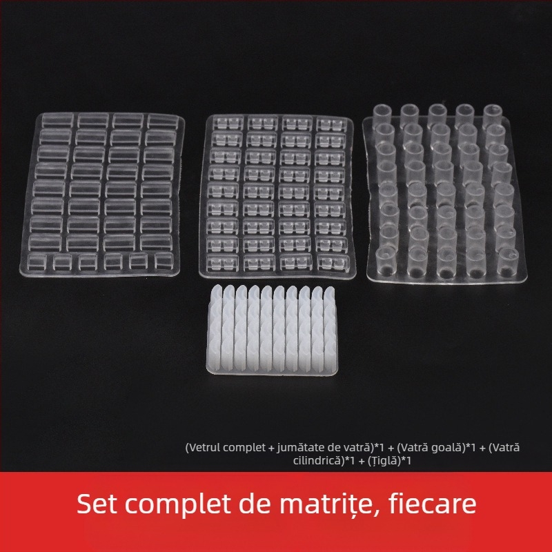 Set de instrumente pentru masă de nisip, cu matrițe pentru modele de cărămizi miniatură; neelectric, funcție unică, potrivit pentru copii 0-3 ani