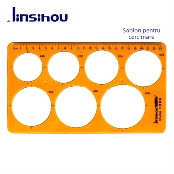 Rigla-șablon pentru desenarea curbelor și cercurilor - jinsihou, material K glue, import: Nu, autorizare IP: Nu