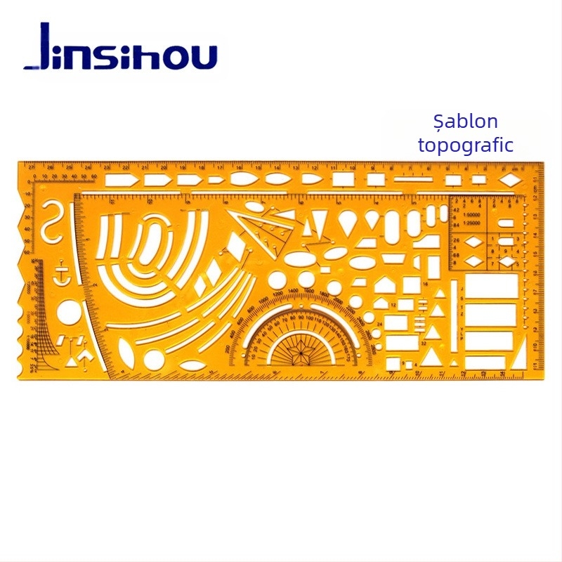 Rigla-șablon pentru desenarea curbelor și cercurilor - jinsihou, material K glue, import: Nu, autorizare IP: Nu
