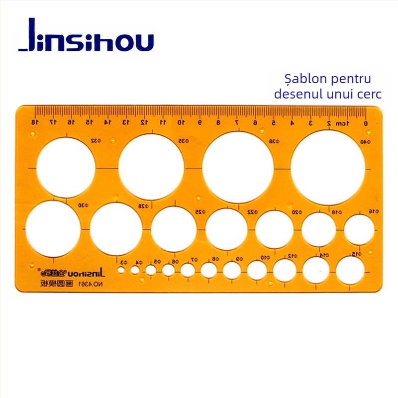 Rigla-șablon pentru desenarea curbelor și cercurilor - jinsihou, material K glue, import: Nu, autorizare IP: Nu