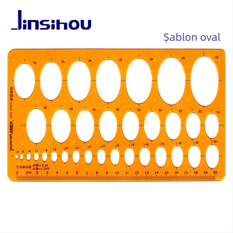 Rigla-șablon pentru desenarea curbelor și cercurilor - jinsihou, material K glue, import: Nu, autorizare IP: Nu