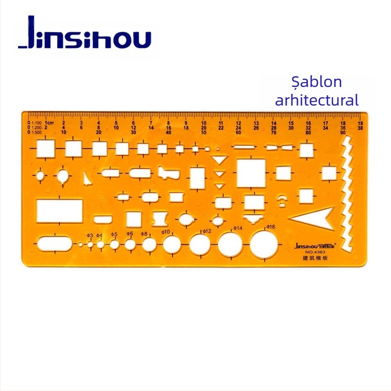 Rigla-șablon pentru desenarea curbelor și cercurilor - jinsihou, material K glue, import: Nu, autorizare IP: Nu