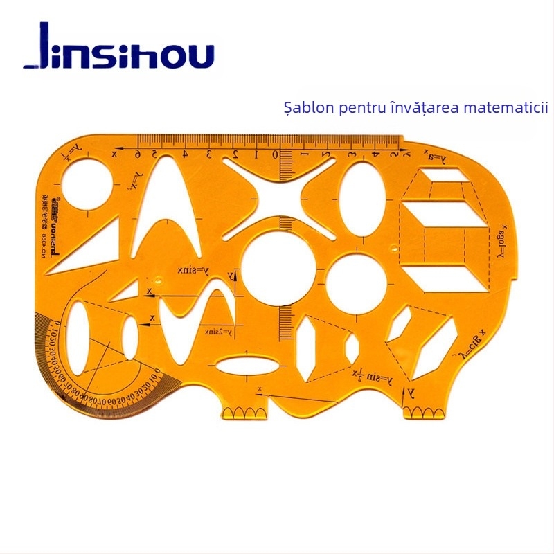 Rigla-șablon pentru desenarea curbelor și cercurilor - jinsihou, material K glue, import: Nu, autorizare IP: Nu