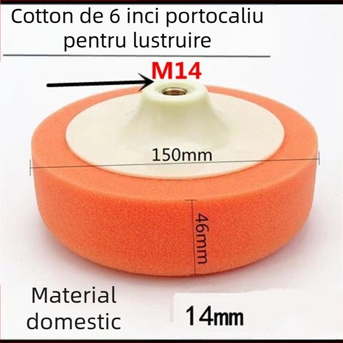 Kit de polishare auto cu role de burete și discuri de lustruire de 6 inch pentru aplicarea cerii și lustruire — Brand: Other; Tip: Other; Domeniu de utilizare: Other; Seria: Other