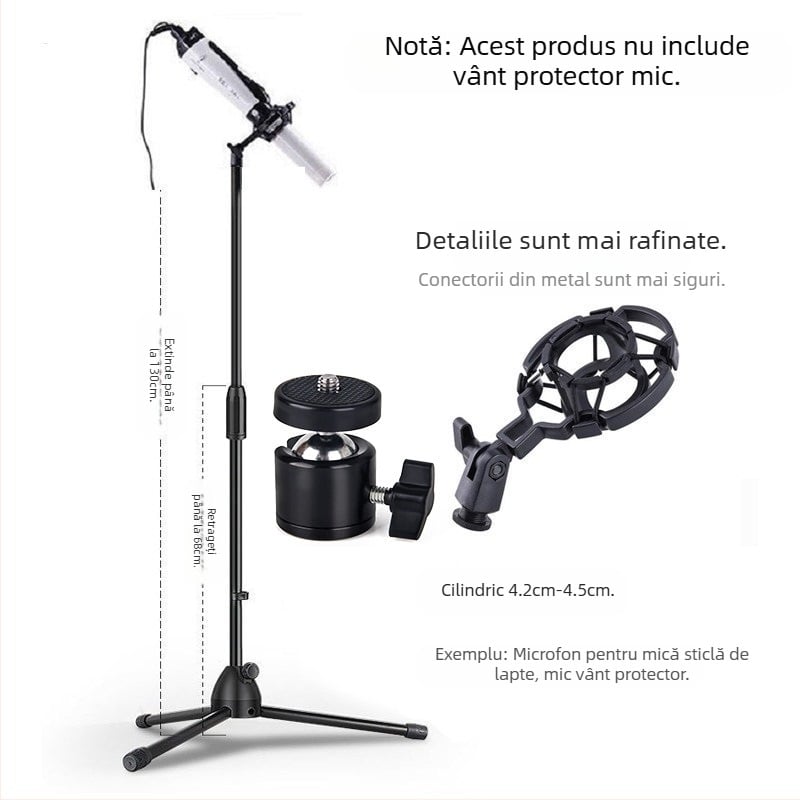 JALASON Suport universal pentru podea pentru dispozitiv Terahertz terapiei, cu cadru antișoc și suport pentru telefon mobil și microfon