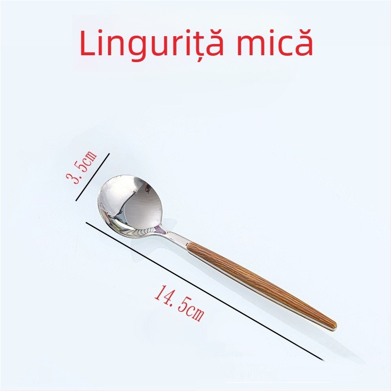 Ceșcuță de apă din sticlă cu mâner și linguriță, capacitate 350 ml, sticlă soda-lime, logo imprimat