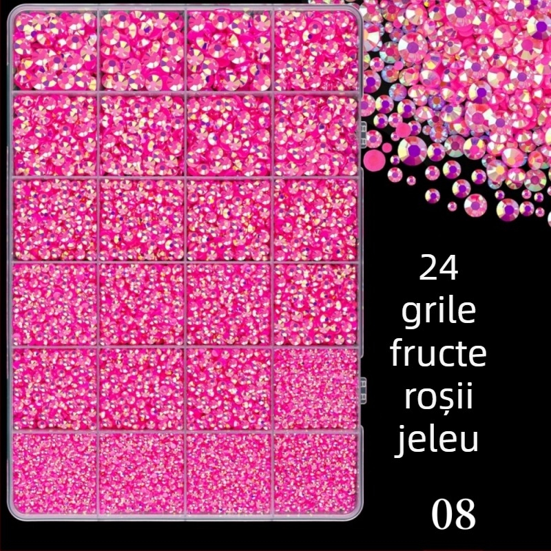 Rhinestones din rășină cu spate plat, model stele, seria Prințesa, pentru haine DIY și artă de unghii