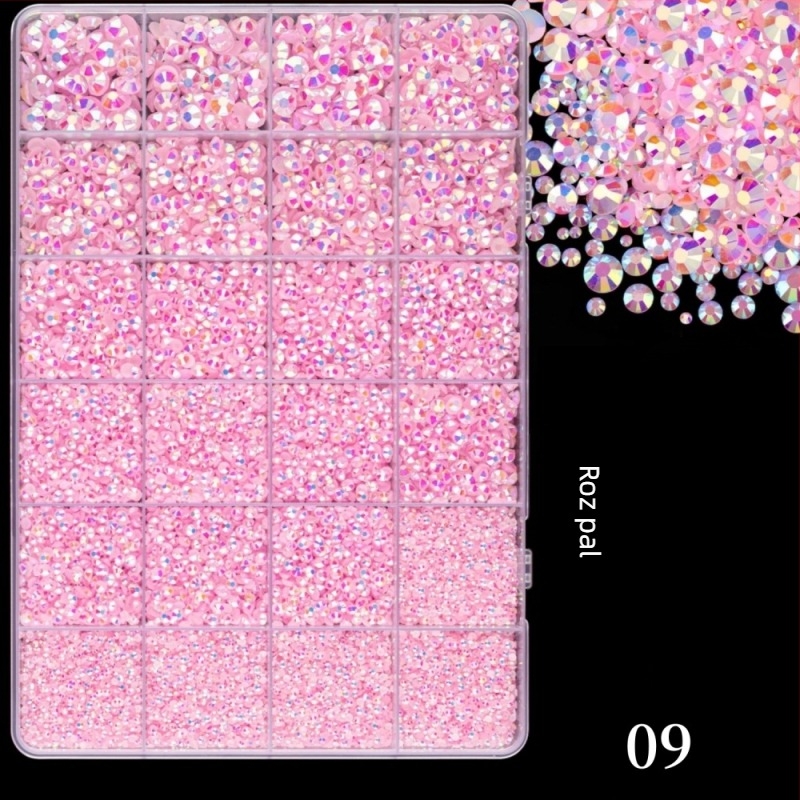 Rhinestones din rășină cu spate plat, model stele, seria Prințesa, pentru haine DIY și artă de unghii