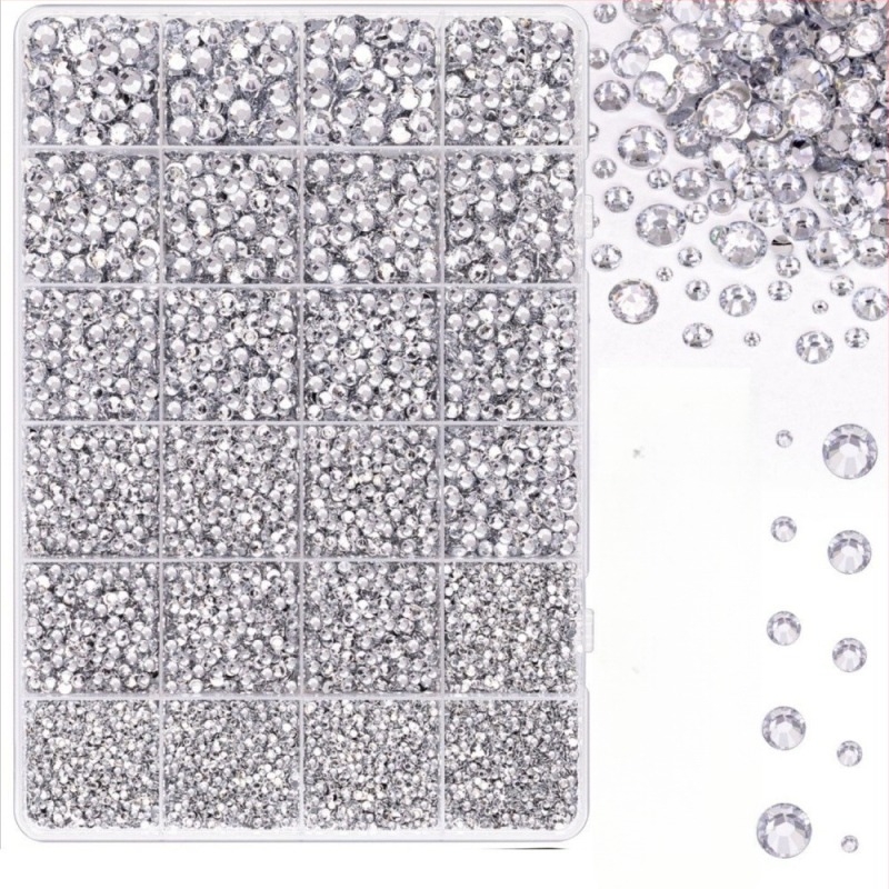 Rhinestones din rășină cu spate plat, model stele, seria Prințesa, pentru haine DIY și artă de unghii