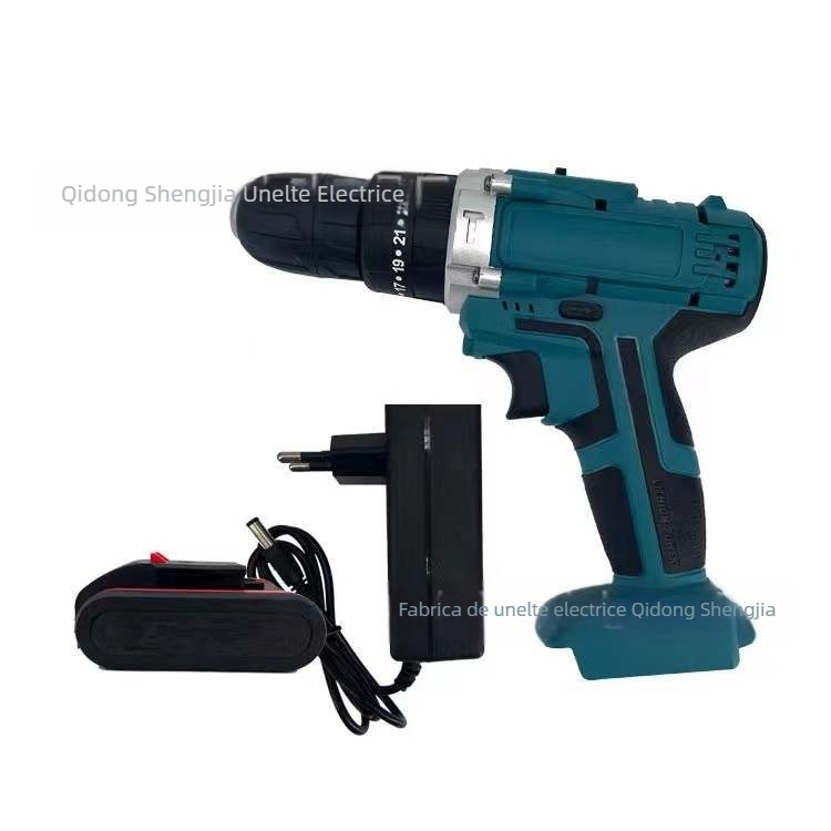 SJ-DZ-02 Bormașină cu acumulator, 650W, mandrină 10 mm, 1350 rpm în repaus, baterie Li-ion reîncărcabilă