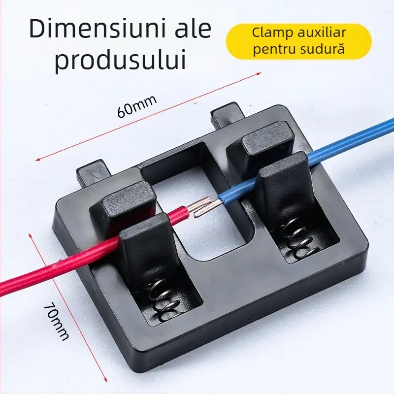 Clema pentru cablu de sudură și stație de lipire — Fixator auxiliar pentru cablaj, reparații DIY pe plăci de circuite