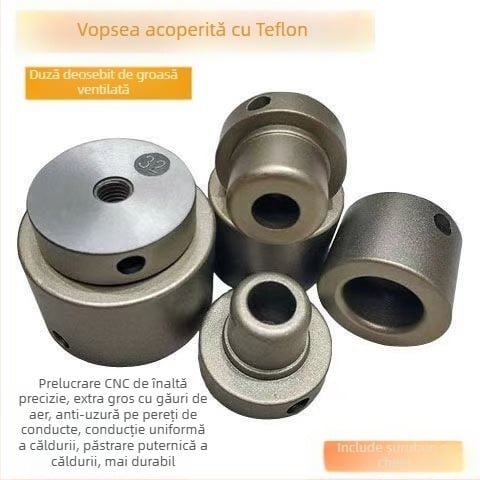 Mașină electrică de sudură prin topire pentru plastic, cu cap de matriță, cap extrem de gros și matriță din teflon