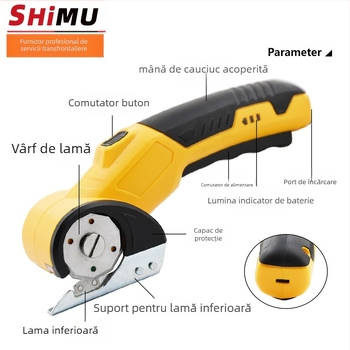 Foarfece electrice SM-5001, 230W, baterie litiu reîncărcabilă, 280 rpm, lățime de tăiere 35 mm