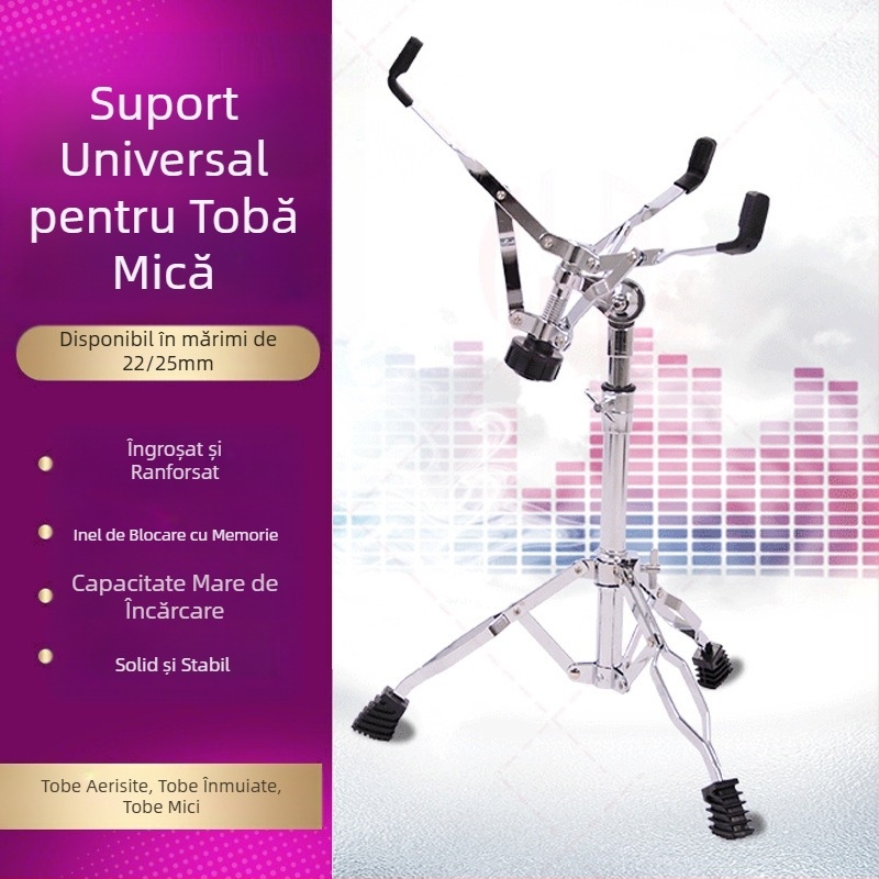 Suport pliabil pentru snare, cu două picioare, pentru tobă de 10–12 inci – accesorii pentru setul de tobă