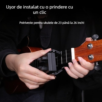 Asistent pentru acorduri de ukulele — mod de practică facil, răsucitor de corzi cu un singur clic, Xinrun