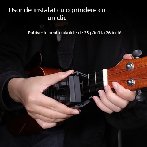 Asistent pentru acorduri de ukulele — mod de practică facil, răsucitor de corzi cu un singur clic, Xinrun