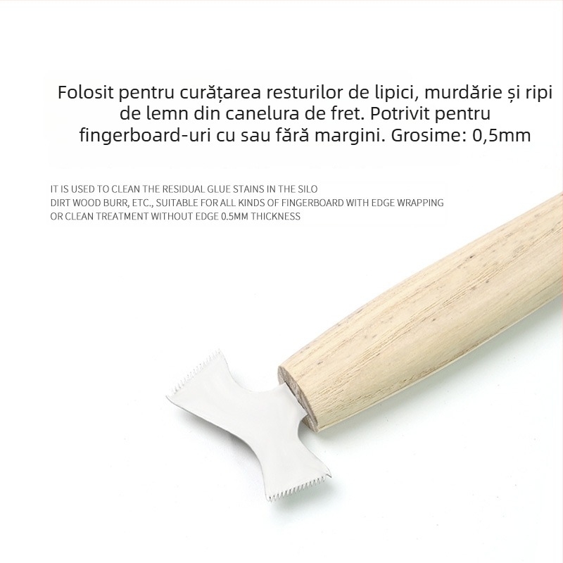 Pila pentru curățarea canelurilor corzilor de chitară, stil japonez, edgetool
