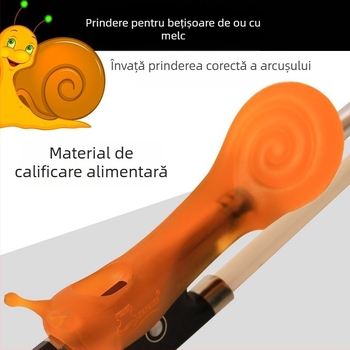 Grip arcuș vioară – accesoriu ergonomic pentru poziția corectă a mâinii drepte, pentru instrumente cu coarde occidentale, marca Psychic, etichetă privată licențiată