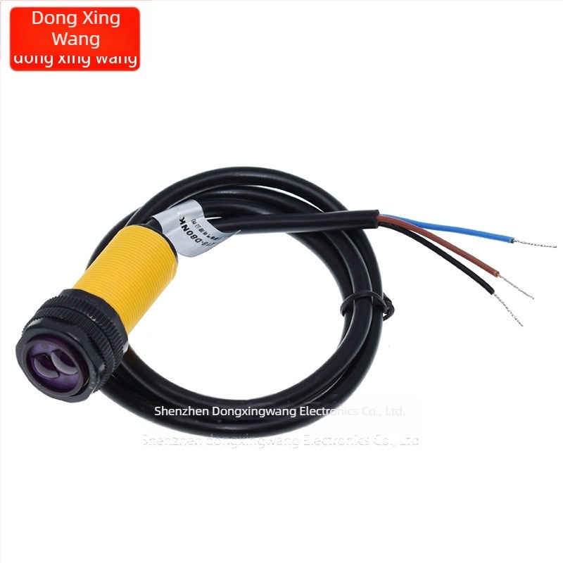 E18-D80NK senzor IR cu reflexie difuză pentru evitare obstacole, DXW brand, greutate 20 g, procesor: standard, putere: standard, frecvență: standard