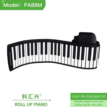 PA88M 88‑chei tastatură digitală portabilă cu Bluetooth, polifonie 64, 101–200 timbre, 11–50 melodii demo