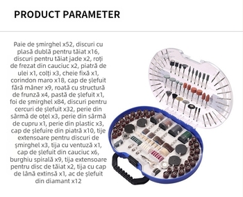 Set 276PC de accesorii pentru șlefuitor electric, pentru tâmplărie, bijuterii și piatră jad – Brand: Compound Interest
