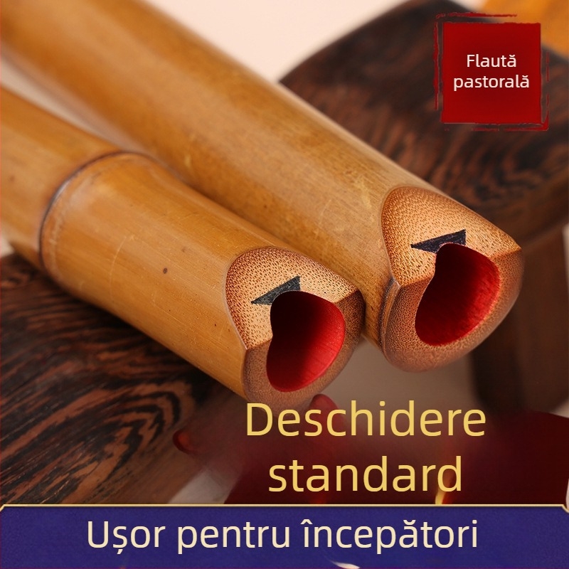 Instrument Xiao de la MUTONG, model Eight feet, geantă de catifea