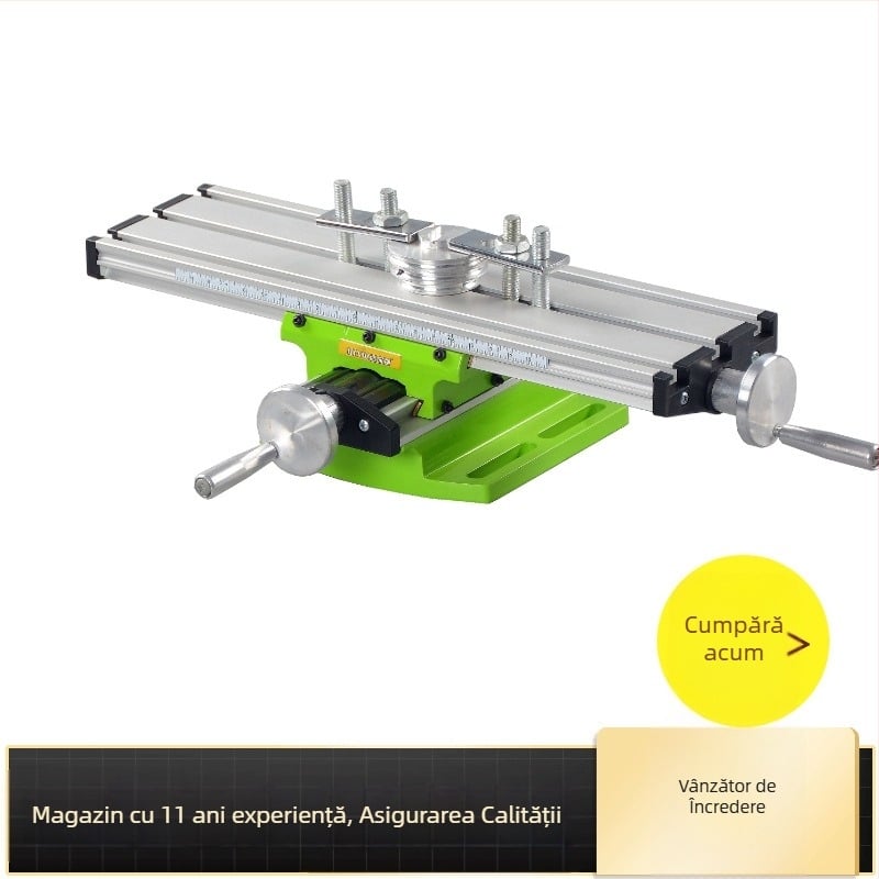 Mini masă de precizie cu alunecare încrucișată, fixare (din aliaj de aluminiu; greutate 1800; masă de prindere)