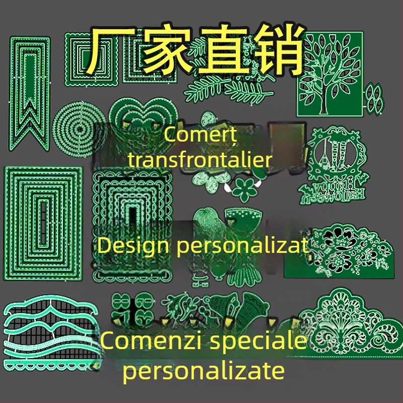 Matrice de embossing pentru cuțit din fier – matriță metalică pentru tăiere și embossing, stil modern, utilizare universală