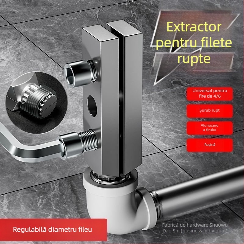 Unealtă de reparații robinet - robinet unghiular, extragerea filetului, lucrări la conducte (Cod produs: Other; Model: Other; Domeniu de aplicare: Construcții)