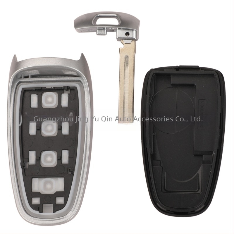 Carcasă cheie Tucson L – înlocuire telecomandă inteligentă cu 4 butoane, carcasă ABS, lamă cheie din cupru