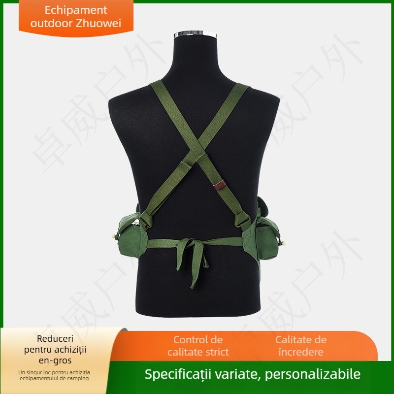 Vestă tactică cu model camuflaj, țesătură din amestec de bumbac, unisex, pentru toate sezoanele, drumeții montane