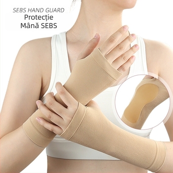 Mănuși de protecție pentru încheieturi – nailon și SEBS, palmă moale anti-uzură, pentru adulți; potrivite pentru alergare, ciclism, alpinism, yoga