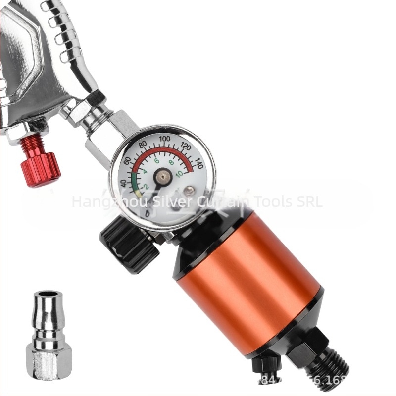 Pistol de pulverizare - regulator de presiune cu separator ulei-apă și filtru de aer, greutate 0,2 kg