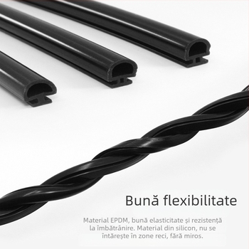 Bandă de etanșare pentru uși și ferestre din aliaj de aluminiu cu EPDM, tip 50 broken-bridge, rezistentă la vânt, izolație fonică, impermeabilă, rezistentă la praf, personalizată după desen