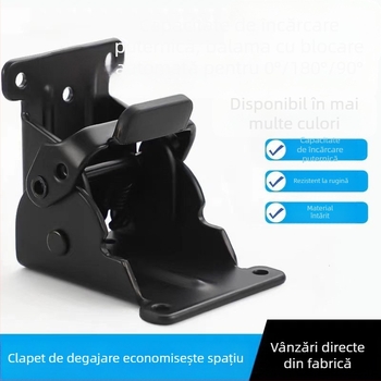 Balama pliabilă pentru masă, auto-blocantă, 0°/90°/180°, oțel laminat la rece, nichelat