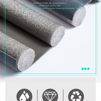 Bandă de etanșare pe bază de spumă pentru partea de jos a ușii – etanșare împotriva curenților și izolație fonică, pentru uși și ferestre, marcă 45454/Good Cloud