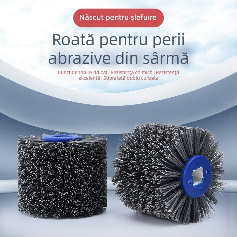 Roată de tras sârmă WELIBA – sârmă abrazivă din nailon, carburi de siliciu, duritate medie