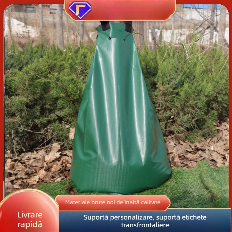 Sac de picurare pentru pomi, material PVC/PE, pentru grădinărit la domiciliu și agricultură, Brand: Run Up the Circle